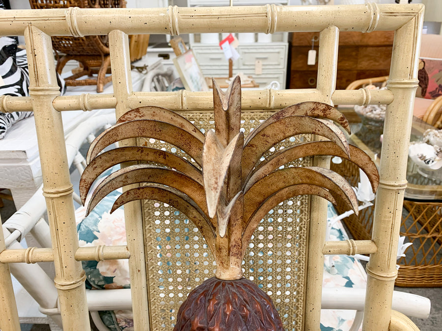 Pair of Palm Beach Pineapple Sconces