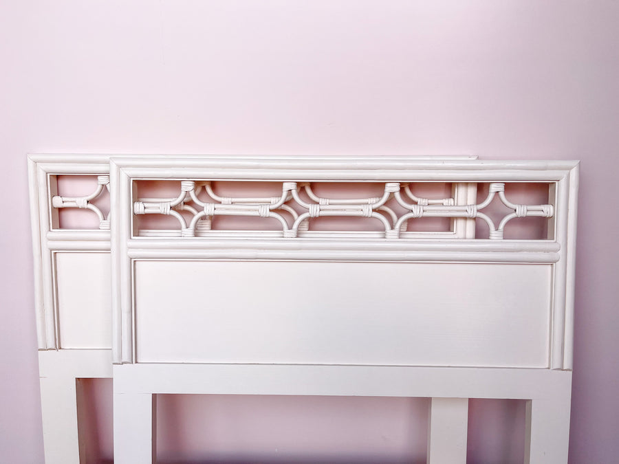 Pair of Palm Beach Chic Twin Headboards