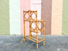 Kips Bay Show House Two Tier Rattan Plant Stand
