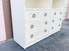 Pair of Palm Beach Chic Faux Bamboo Cabinets