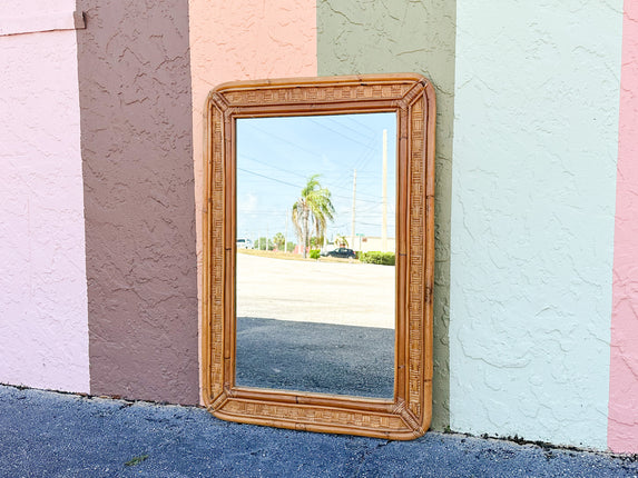 Island Style Rattan Mirror