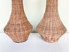 Pair of Cute Wicker Lamps