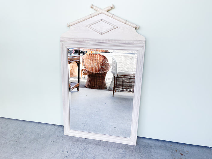 Faux Bamboo Mirror