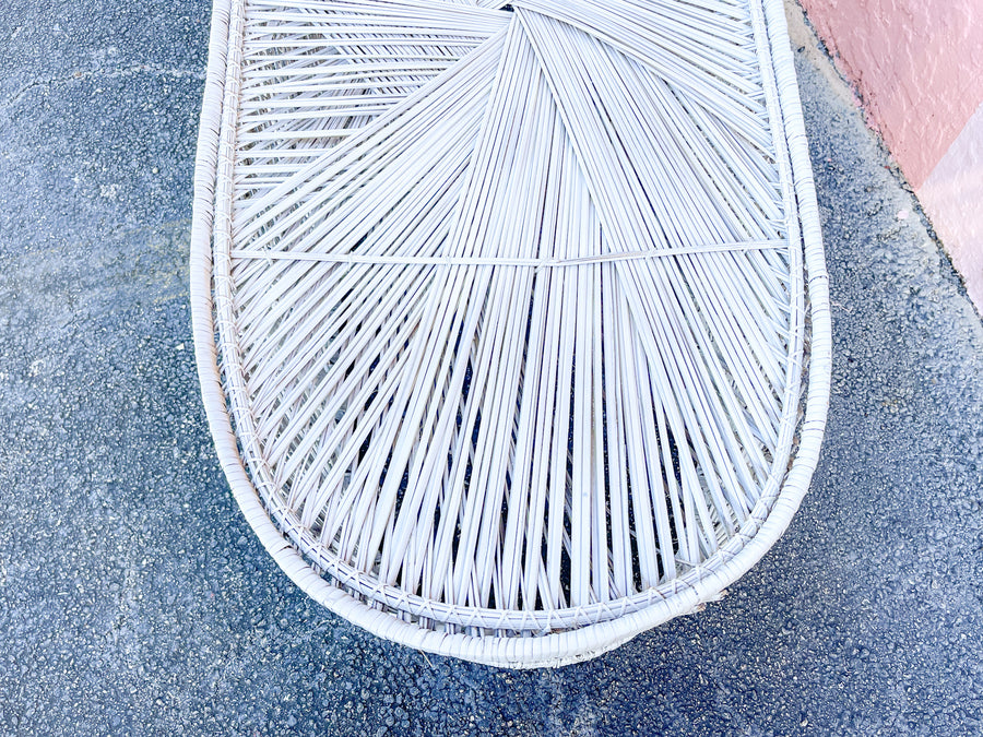 Woven Wicker Chaise
