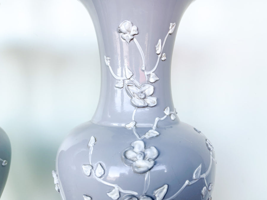 Pair of Chic Gray Icing Lamps