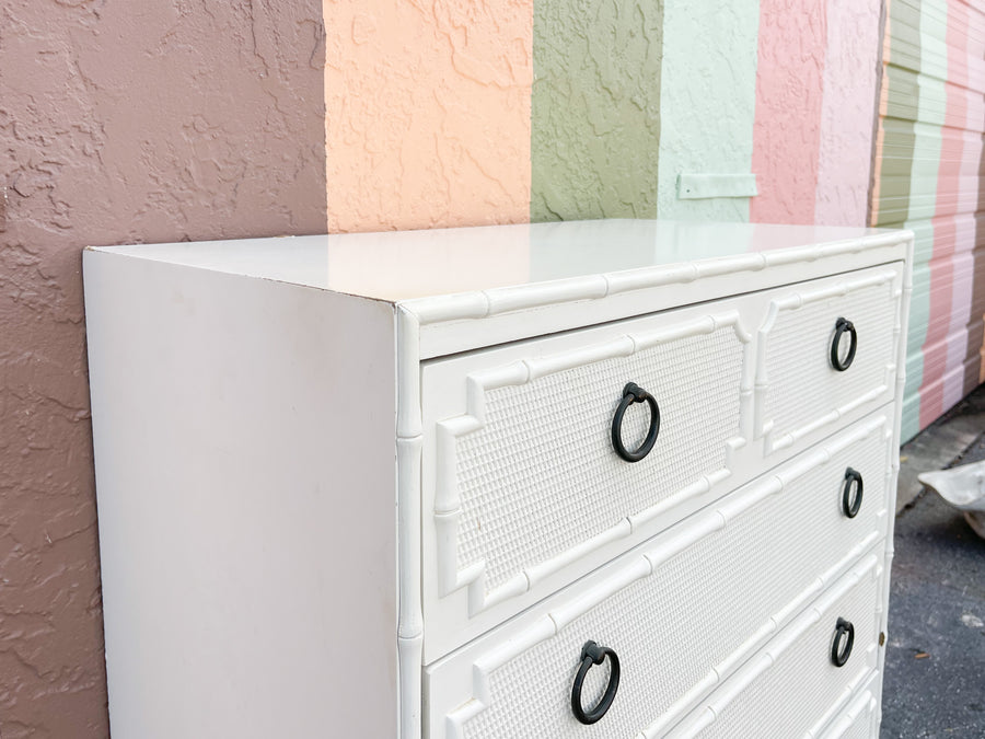 Palm Beach Faux Bamboo Tall Chest