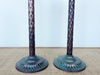Set of Three Palm Tree Candlesticks