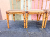 Set of Six Italian Rattan Dining Chairs