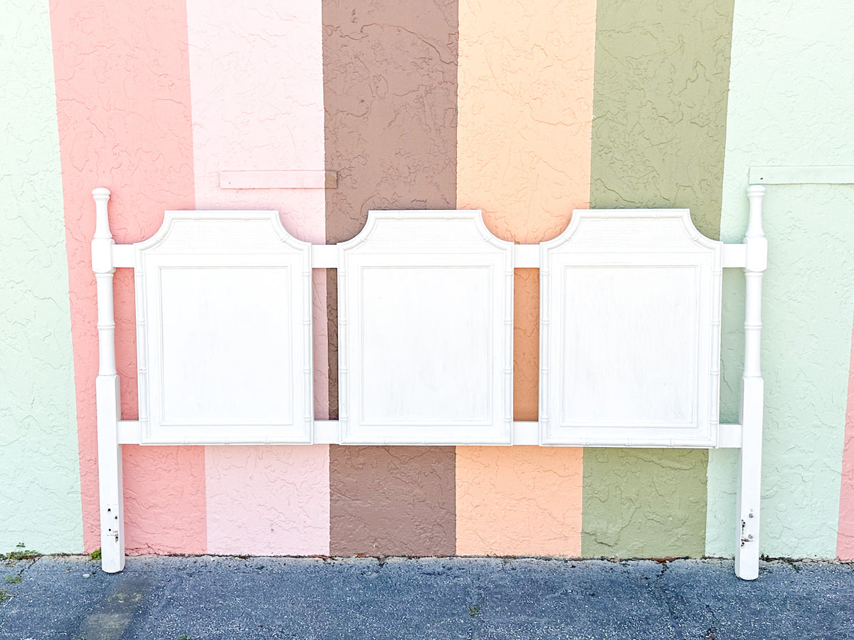Palm Beach Chic Faux Bamboo King Headboard
