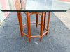 Tortoiseshell Brighton Style Rattan Dining Table