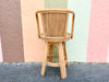 Set of Three Cute Rattan Bar Stools