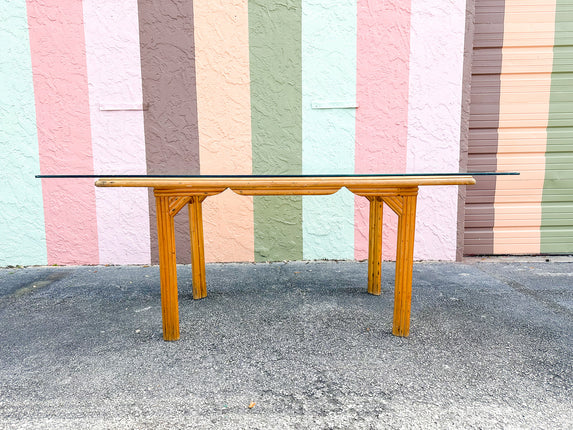 Warehouse Wednesday: Grid Top Rattan Dining Table