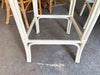 Pair of Rattan Chippendale and Cane Bar Stools