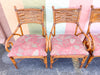 Set of Six Rattan Alligator Dining Chairs