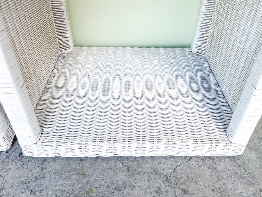 Pair of Sweet Wicker Nightstands