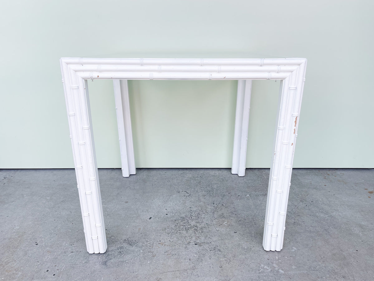 Palm Beach Chic Faux Bamboo Game Table