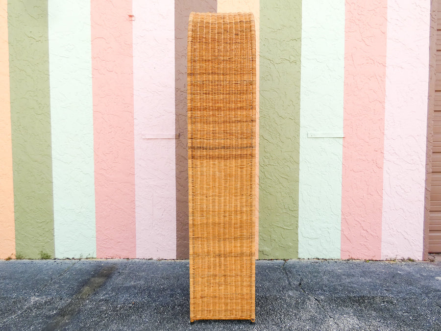 Large Rattan Arch Etagere