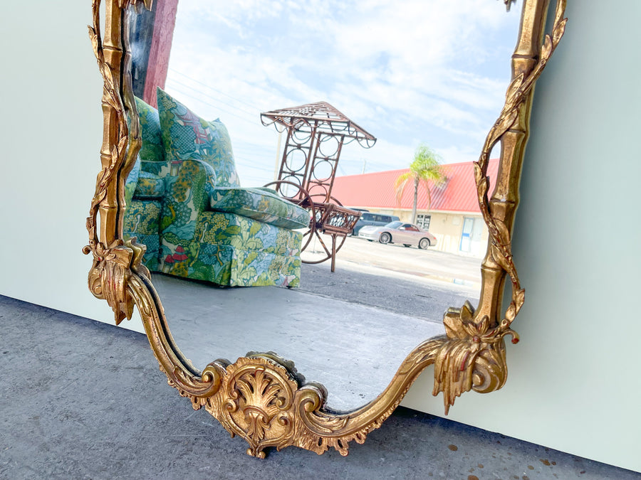 Italian Gold Gilt Chippendale Mirror