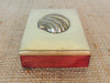Wood and Brass Shell Box