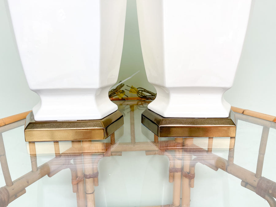 Pair of Palm Beach Chinoiserie Lamps