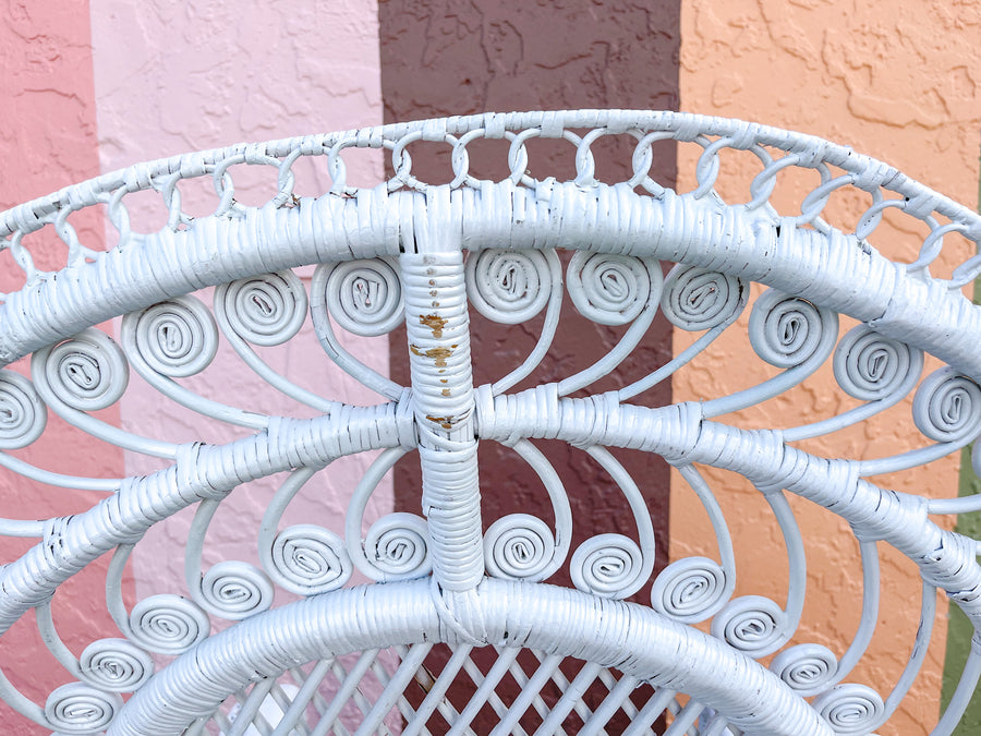Fab Fiddlehead Rattan Peacock Chair