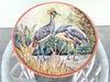 Pair of Majolica Pottery Bird Platters