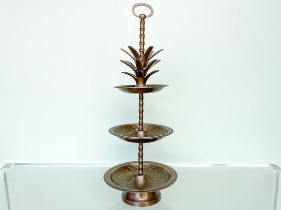 Brass Pineapple Serving Stand