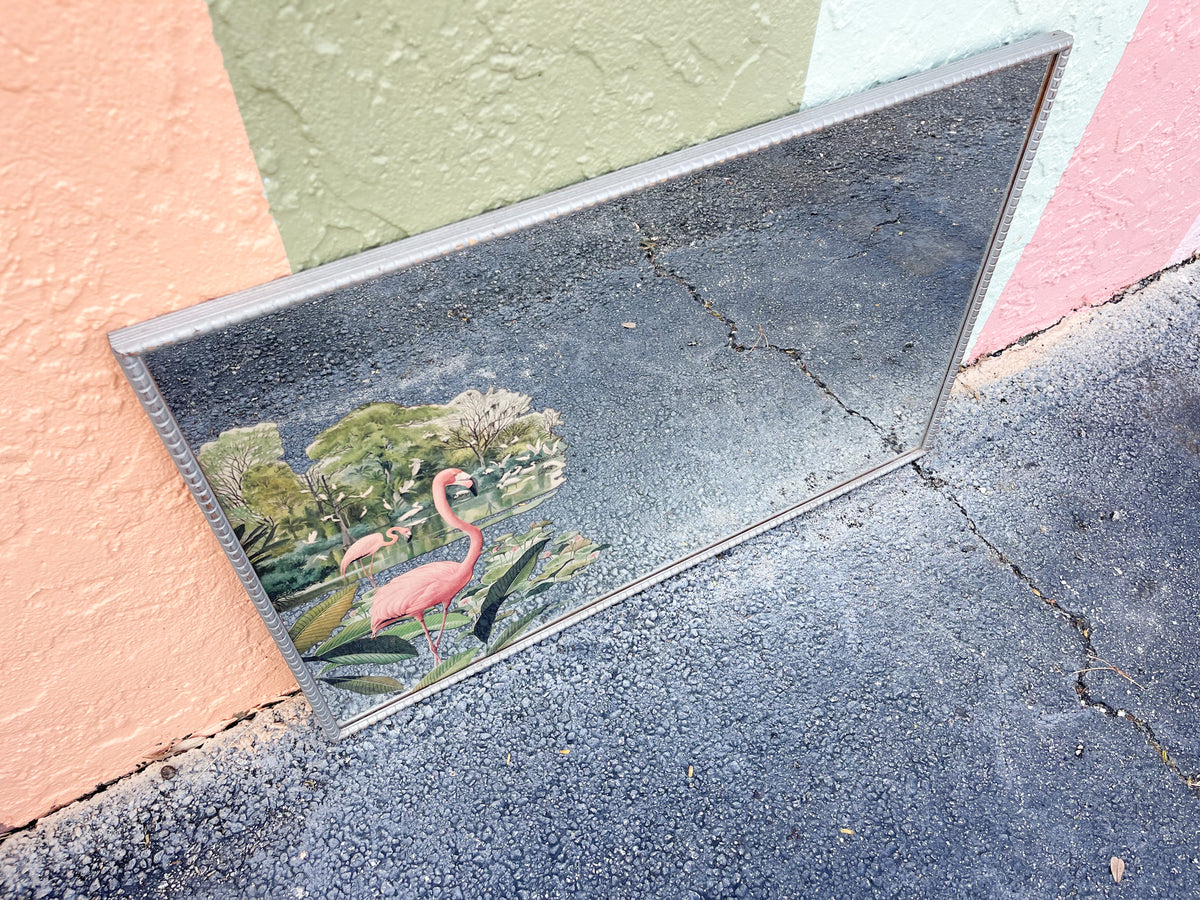 1950s Pink Flamingo Turner Mirror