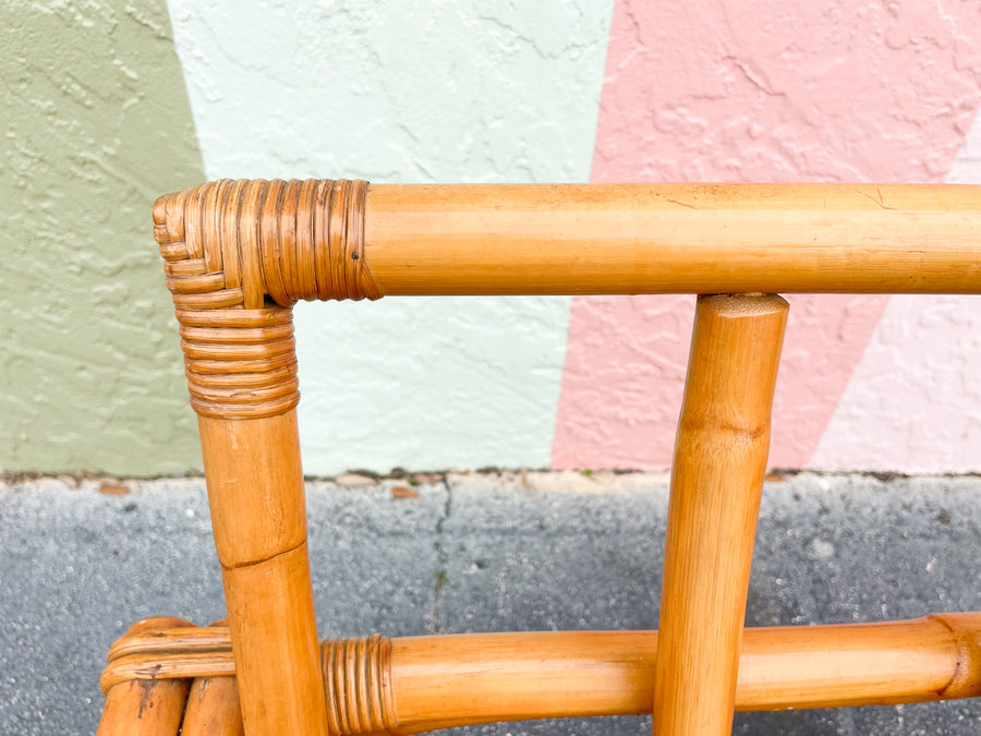 Warehouse Wednesday: Ficks Reed Rattan Lounge Chair and Ottoman
