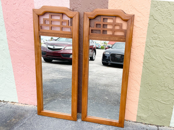 Pair of Fretwork Mirrors