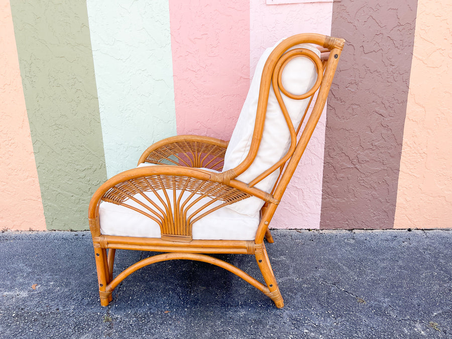 Pair of Islandy Rattan Lounge Chairs