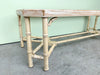 Large Faux Bamboo Coffee Table