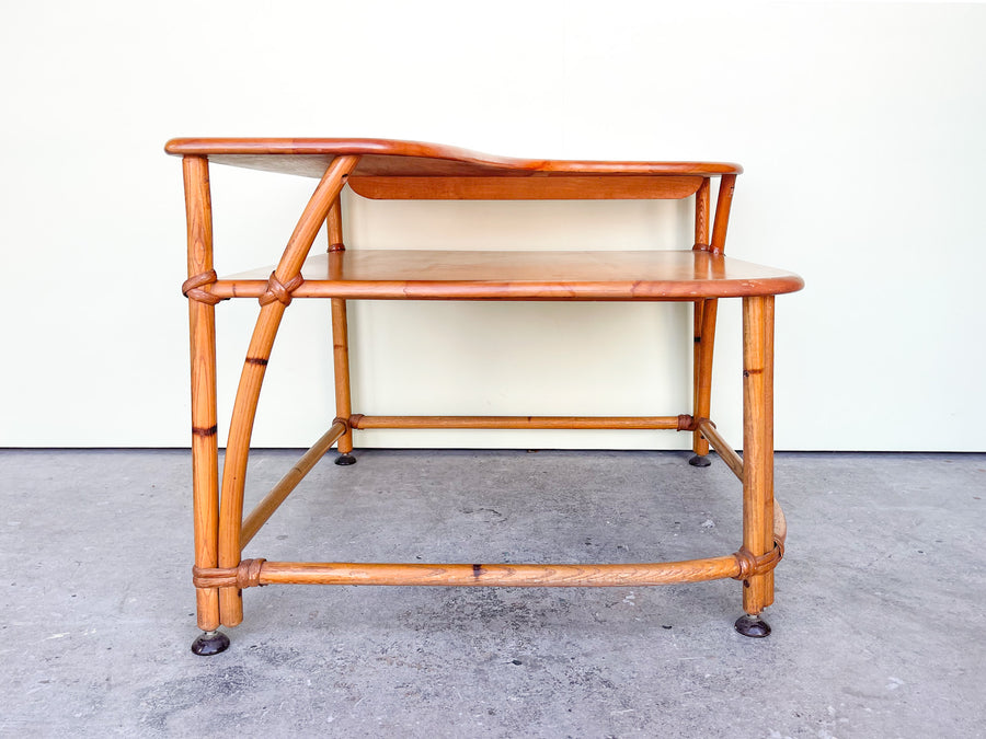 Warehouse Wednesday Sale: Heywood Wakefield Ashcraft Two Tier Corner Table