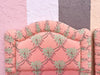 Pair of Upholstered Palm Tree Twin Headboards