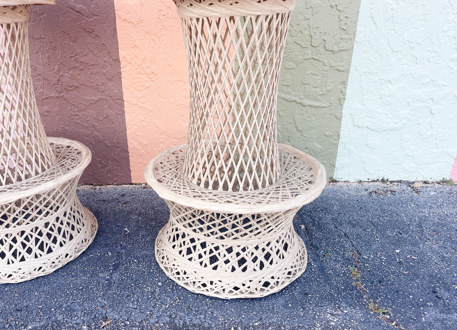 Set of Three Webspun Bar Stools