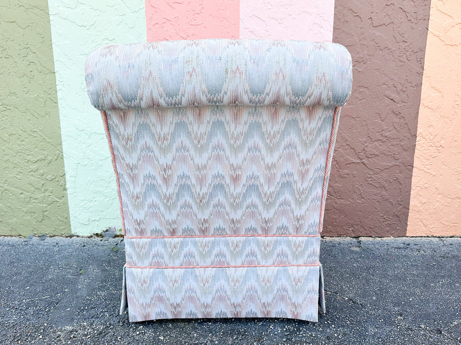 Pair of Upholstered Slipper Chairs