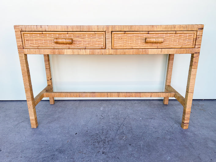 Island Style Rattan Wrapped Console