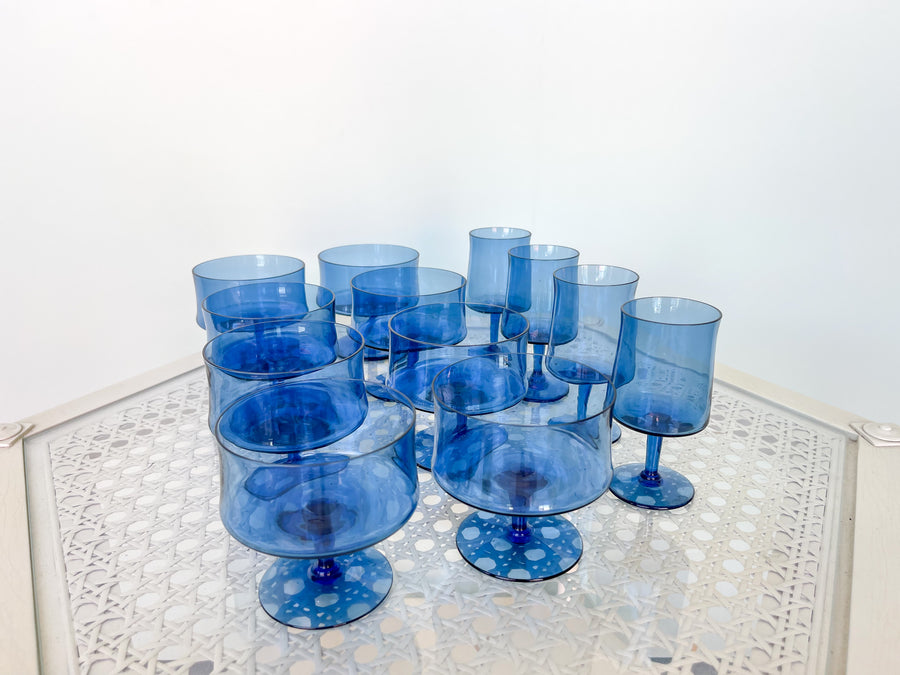 Caribbean Blue Glassware