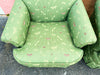 Pair of Green Butterfly Upholstered Chairs