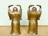 Pair of Brass Buddahs