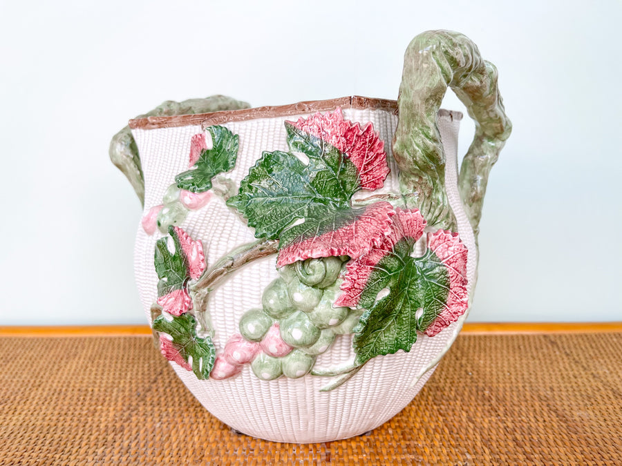 Fitz and Floyd Basket Cachepot