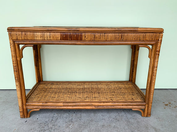 Island Style Rattan Console