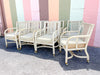 Pair of Ficks Reed Rattan and Cane Arm Chairs