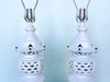 Pair of Large Pierced Ceramic Lamps