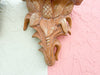 Pair of Wood Carved Pineapple Wall Shelves