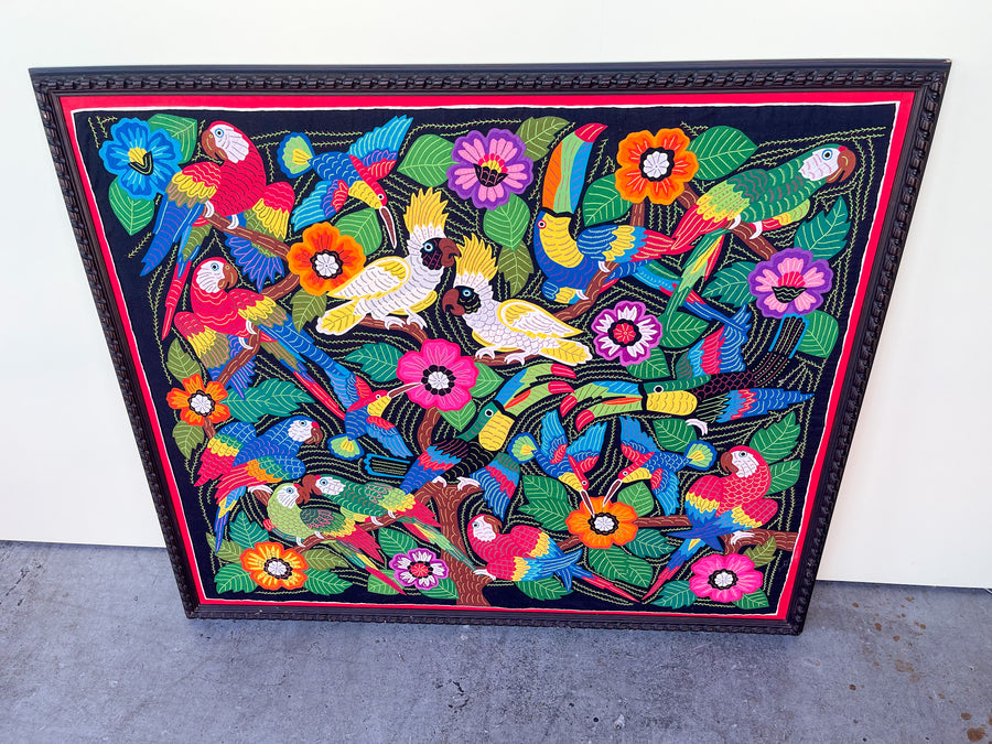 Warehouse Wednesday Sale: Handmade Tropical Bird Tapestry