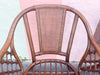 Set of Four Cane and Lattice Rattan Dining Chairs