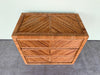 Pair of Oversized Rattan Chests
