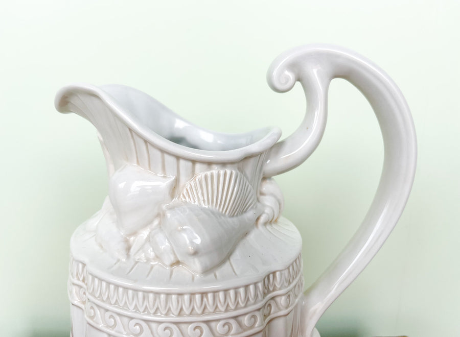 Fitz and Floyd Shell Pitcher
