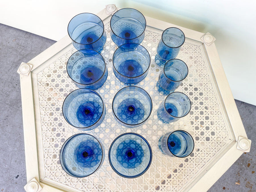 Caribbean Blue Glassware